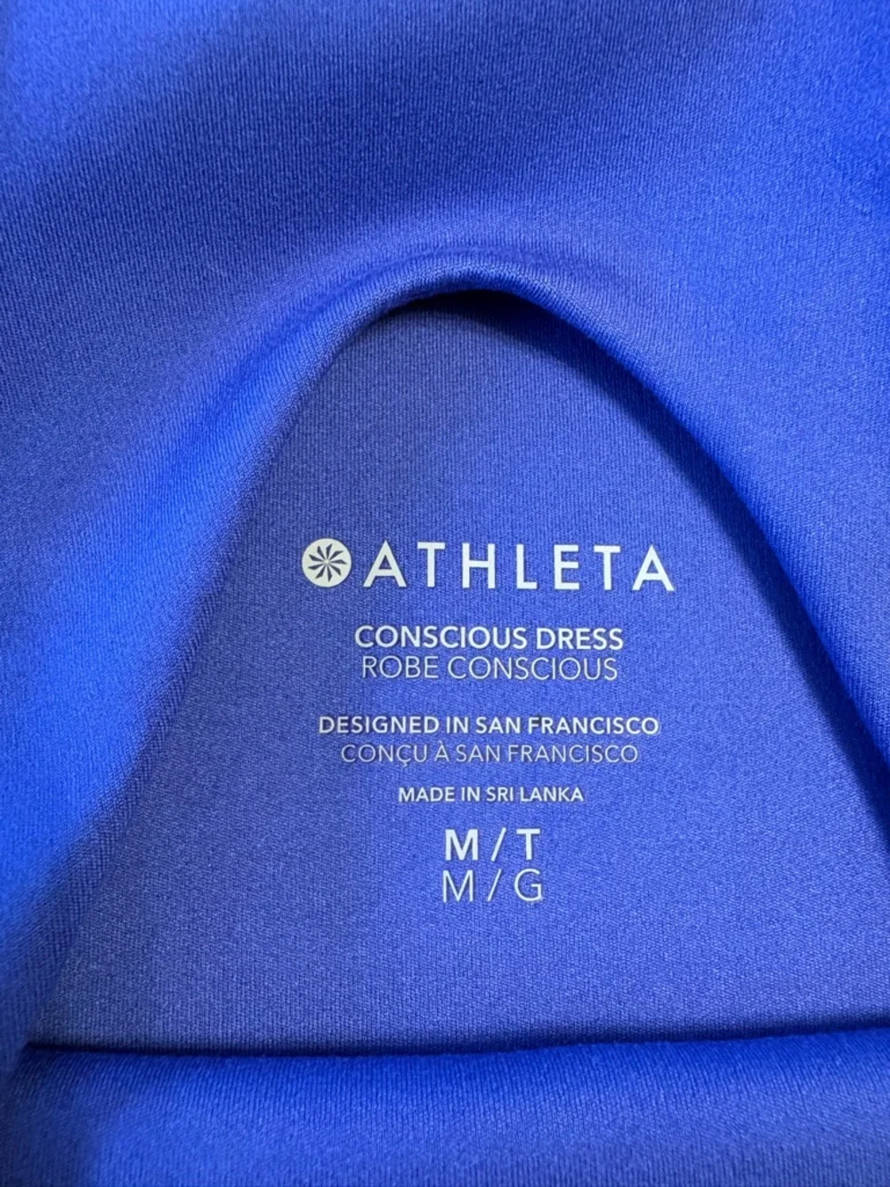 Athleta Conscious Dress in
Lazurite Blue  Size Medium/Tall - Picture 5 of 6